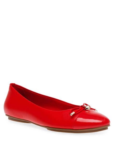 anne klein red flats|anne klein charleston flat red.